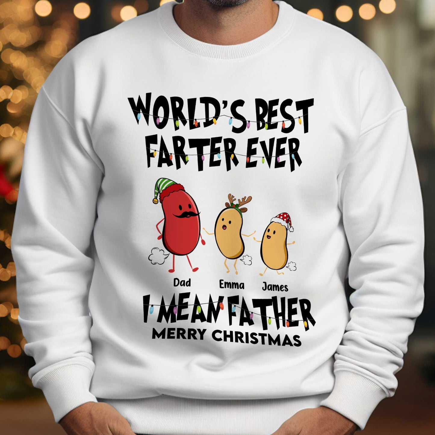 World's Best Farter Ever I Mean Father Christmas Ver - Personalized Shirt