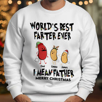 World's Best Farter Ever I Mean Father Christmas Ver - Personalized Shirt