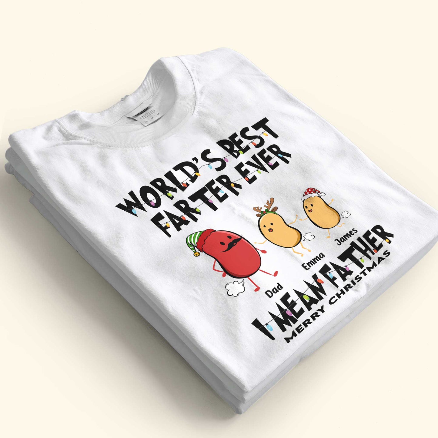 World's Best Farter Ever I Mean Father Christmas Ver - Personalized Shirt