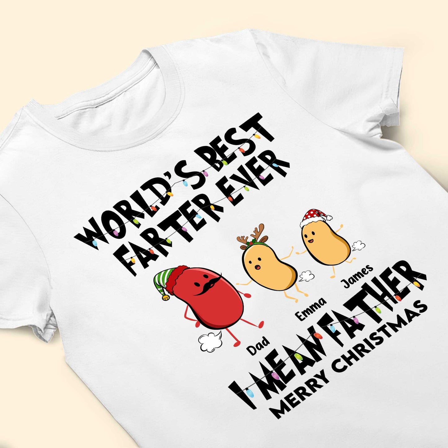 World's Best Farter Ever I Mean Father Christmas Ver - Personalized Shirt