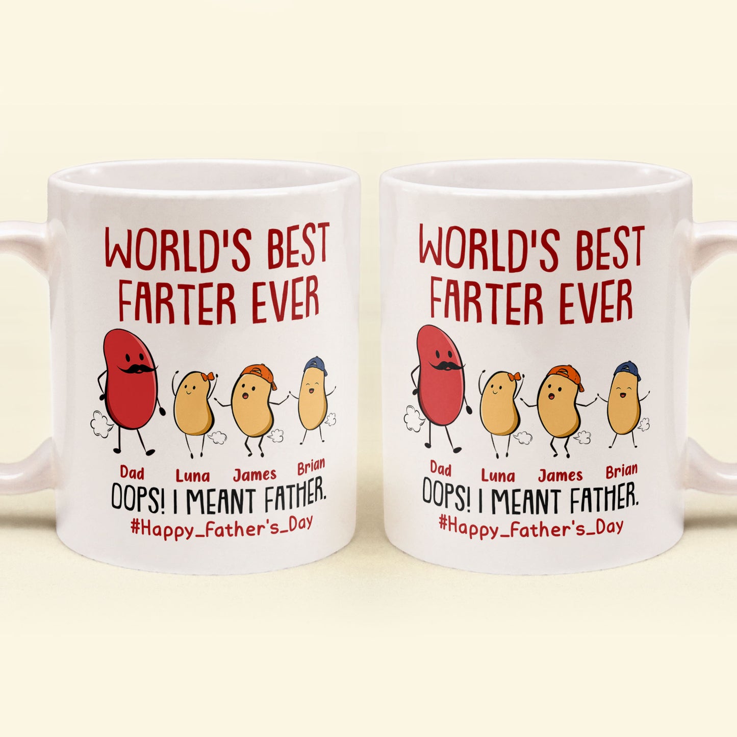 World's Best Farter Ever I Mean Father Funny - Personalized Mug
