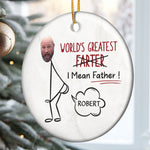 World's Greatest Farter 2 - Personalized Ceramic Photo Ornament
