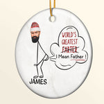 World's Greatest Farter - Personalized Ceramic Photo Ornament
