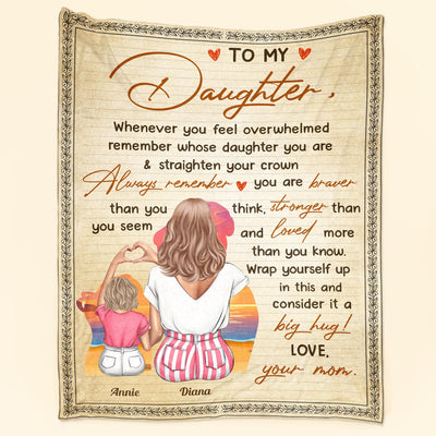 Wrap Yourself Up And Consider It A Big Hug - Personalized Blanket