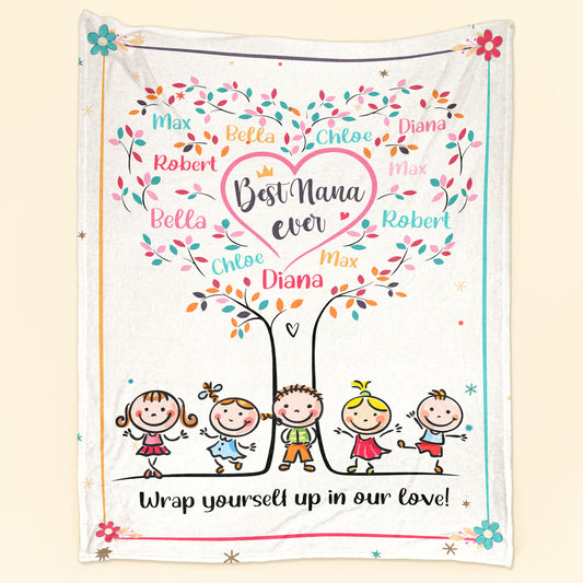 Wrap Yourself Up In Our Love - Personalized Blanket
