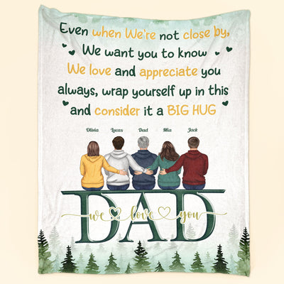 Wrap Yourself Up In This And Consider It A Big Hug - Personalized Blanket