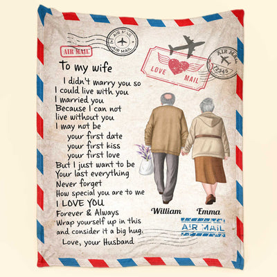 Wrap Yourself Up In This Blanket - Personalized Wife Blanket