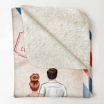 Wrap Yourself Up In This Blanket - Personalized Blanket - Birthday Anniversary Gift For Wife, Husband, Women, Men - Young Couple