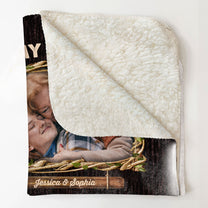 Wrap Yourself Up With This Ver 2 - Personalized Photo Blanket - Birthday, Loving Gift For Grandma, Grandpa, Mom, Dad