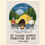 Years Down, Forever To Go - Personalized Blanket