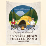 Years Down, Forever To Go - Personalized Blanket