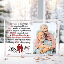 Years of Marriage Gift Wedding Anniversary - Personalized Acrylic Photo Plaque