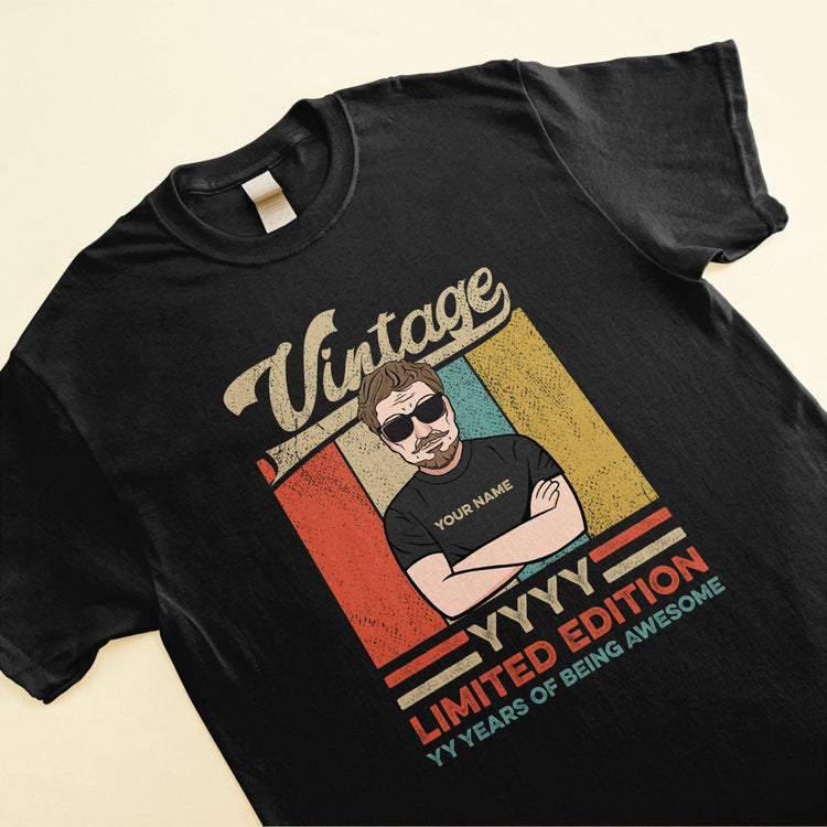 Years Of Being Awesome - Personalized Shirt - Birthday Gift For  Family Member