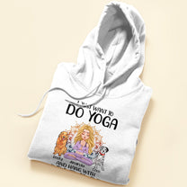 Yoga And Hang With My Dogs Personalized Shirt Gift For Yoga Lover Yoga Girl Illustration