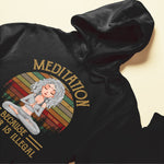 Yoga Because Murder Is Illegal - Personalized Shirt - Birthday Gift For Yoga Lovers