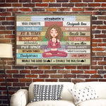 Yoga Etiquette - Personalized Poster/Canvas - Gift For Yoga Lover