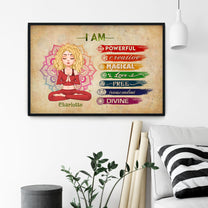 Yoga I Am - Personalized Poster/Wrapped Canvas - Gift For Yoga Lovers