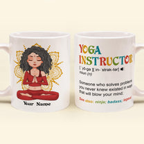 Yoga Instructor - Personalized Mug - Birthday Gift For Yoga Teacher