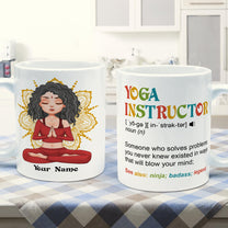 Yoga Instructor - Personalized Mug - Birthday Gift For Yoga Teacher