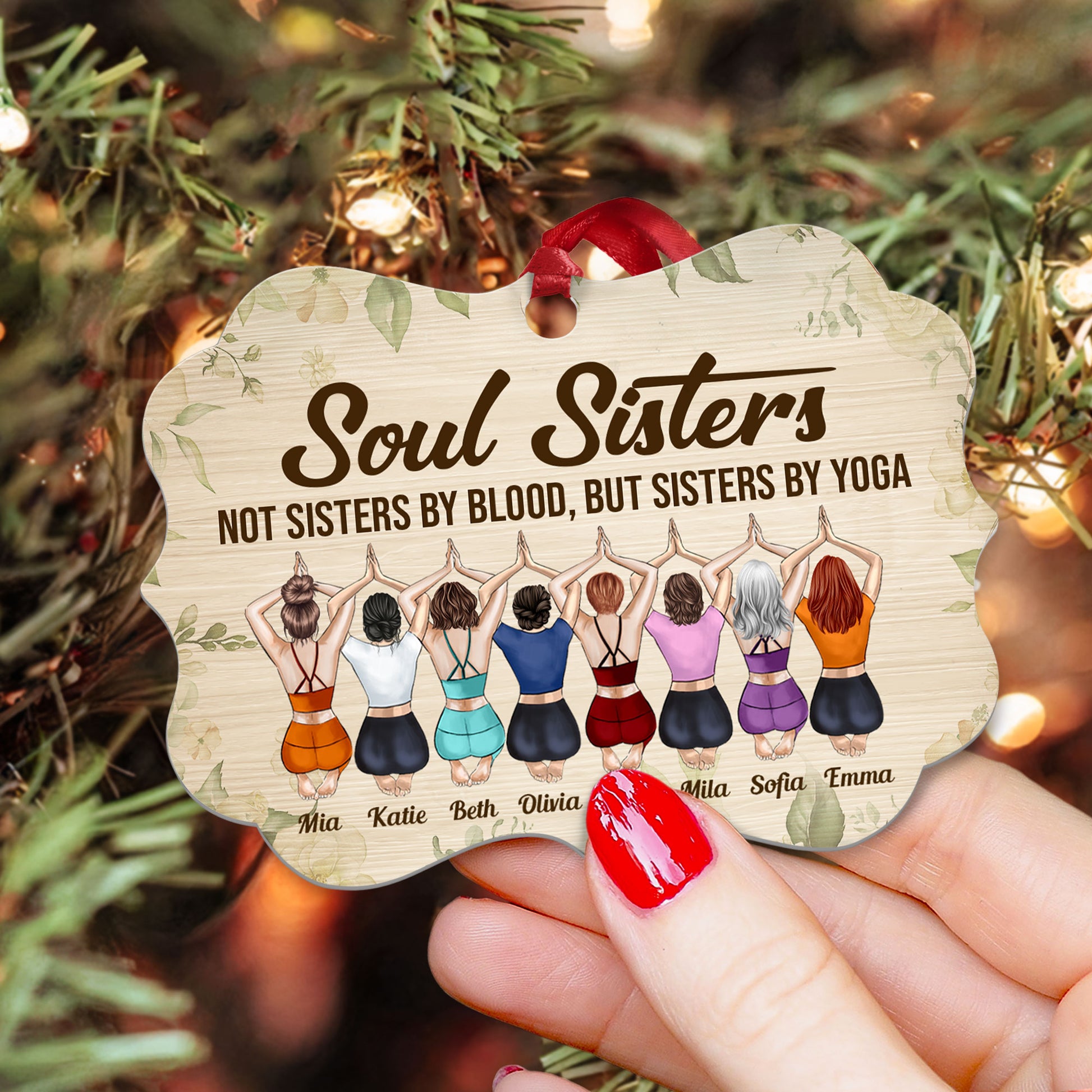 Yoga Squad - Personalized Aluminum Ornament - Christmas Decoration Gift For Besties Sisters Girls