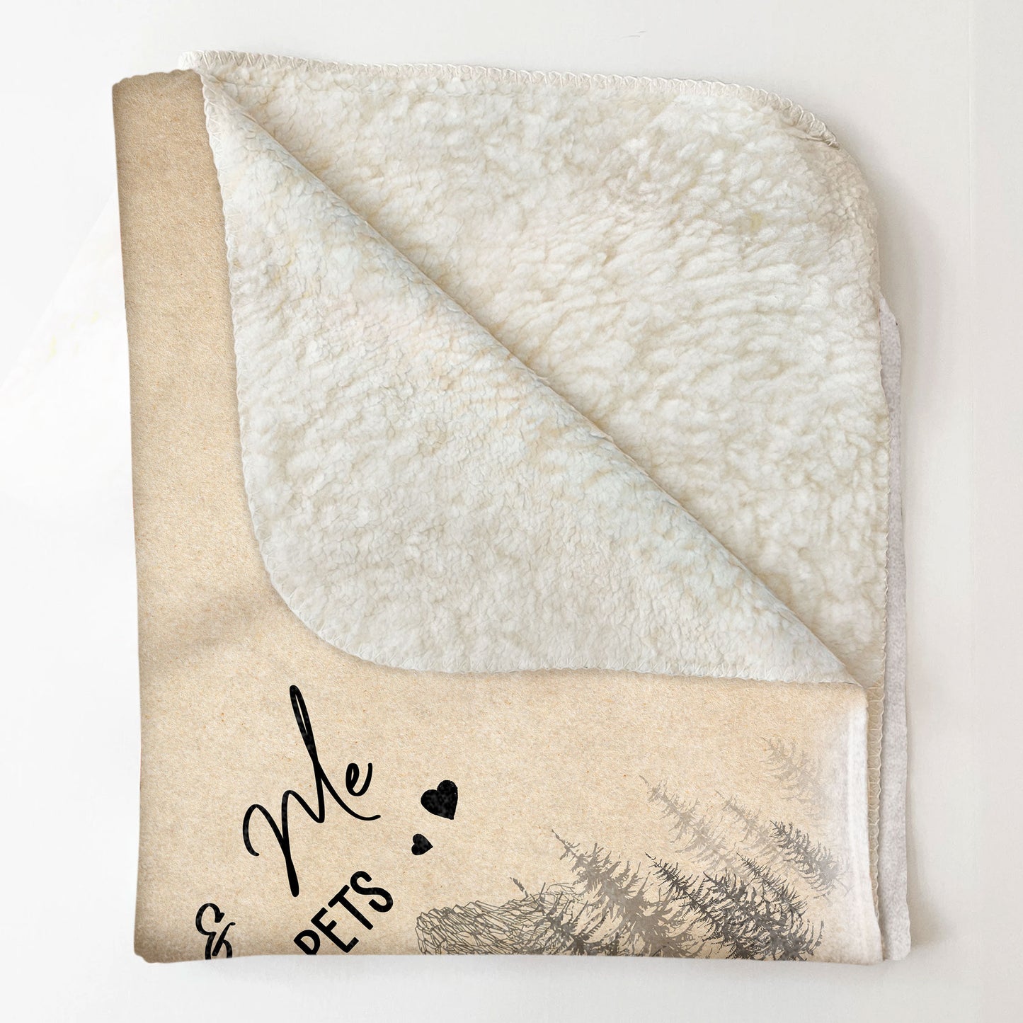 You And Me & Our Fur Babies - Personalized Blanket