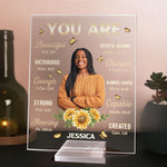 You Are Beautiful Victorious - Personalized Acrylic Photo Plaque