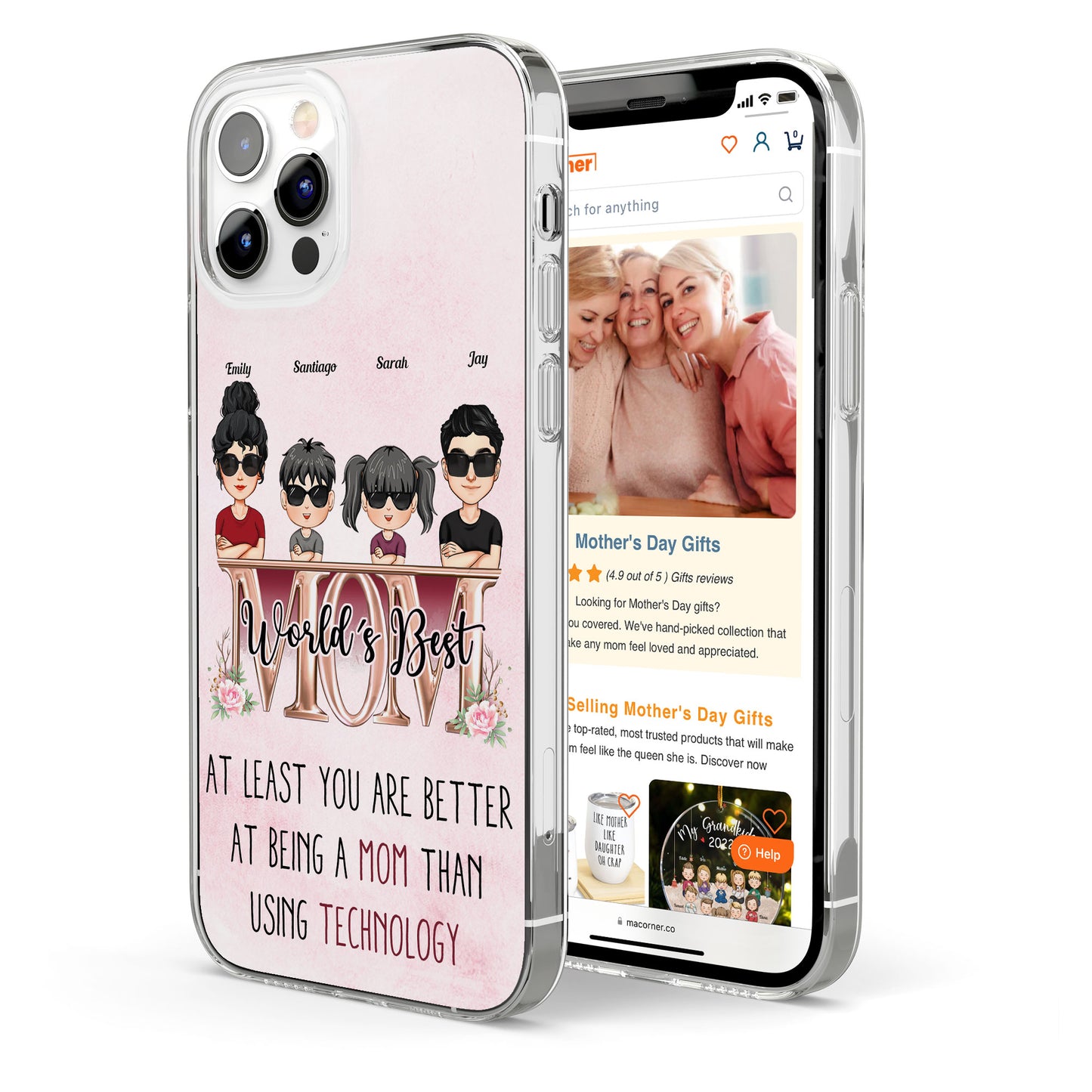 You Are Better At Being A Mom - Personalized Clear Phone Case