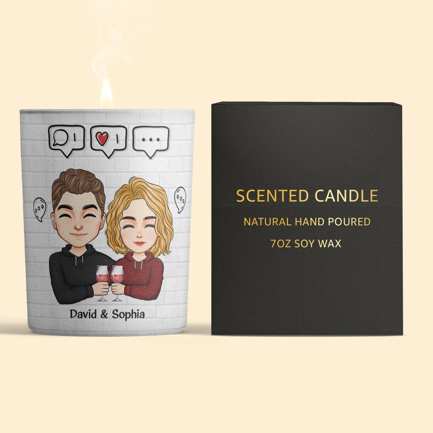 You Are My Favorite Notification - Personalized Candle