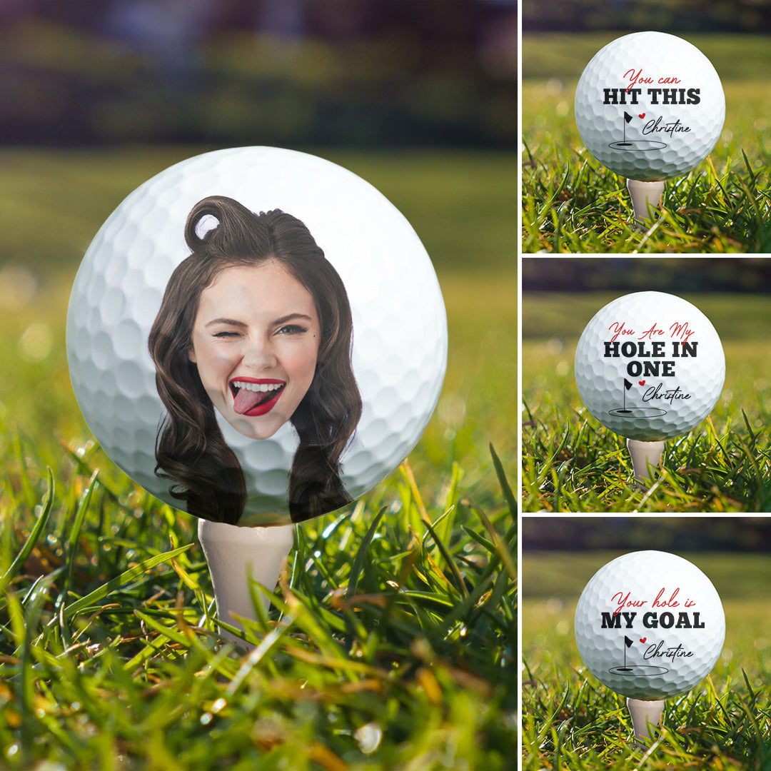 Father's Day Gifts, You Are My Hole In One Best Husband Boyfriend By Par Golfer - Personalized Photo Golf Ball