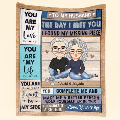You Are My Love You Are My Life - Personalized Couple Blanket