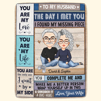 You Are My Love You Are My Life - Personalized Blanket - Christmas, Anniversary, Birthday Gift For Couples, Husband, Wife, Lovers, Anniversary, Engagement
