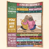 You Are My Person - Personalized Blanket - Christmas, New Year Gift For Sisters, Sistas, Besties, Soul Sisters