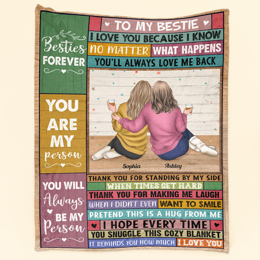 You Are My Person - Personalized Blanket - Christmas, New Year Gift For Sisters, Sistas, Besties, Soul Sisters