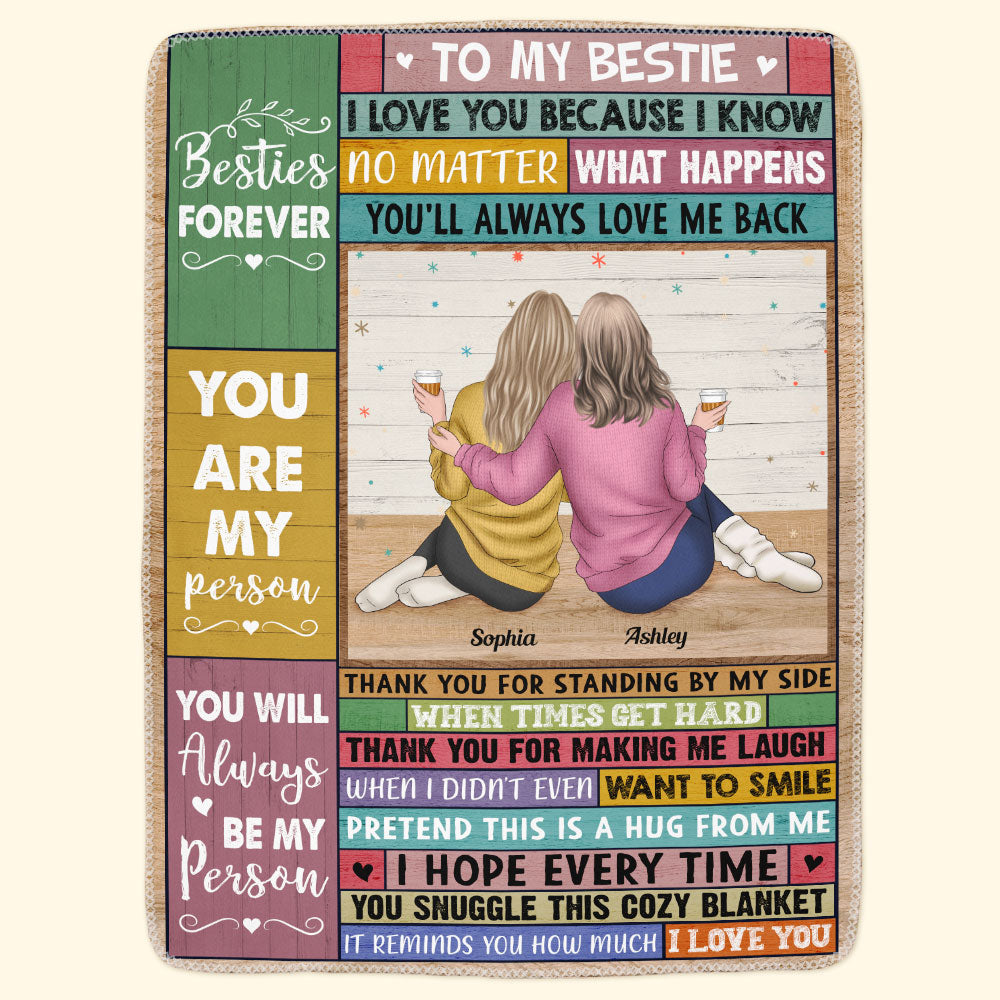 You Are My Person - Personalized Blanket - Christmas, New Year Gift For Sisters, Sistas, Besties, Soul Sisters