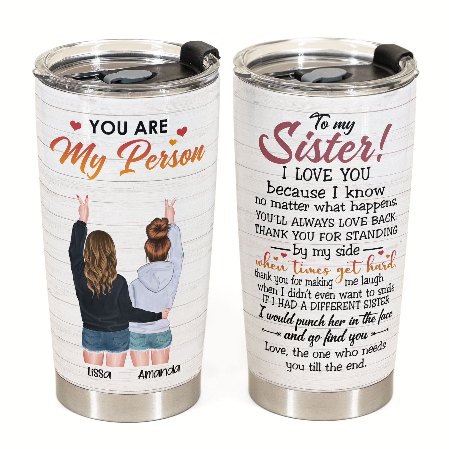 You Are My Person - Personalized Tumbler Cup - Gift For Besties - Friends Hoodie Standing