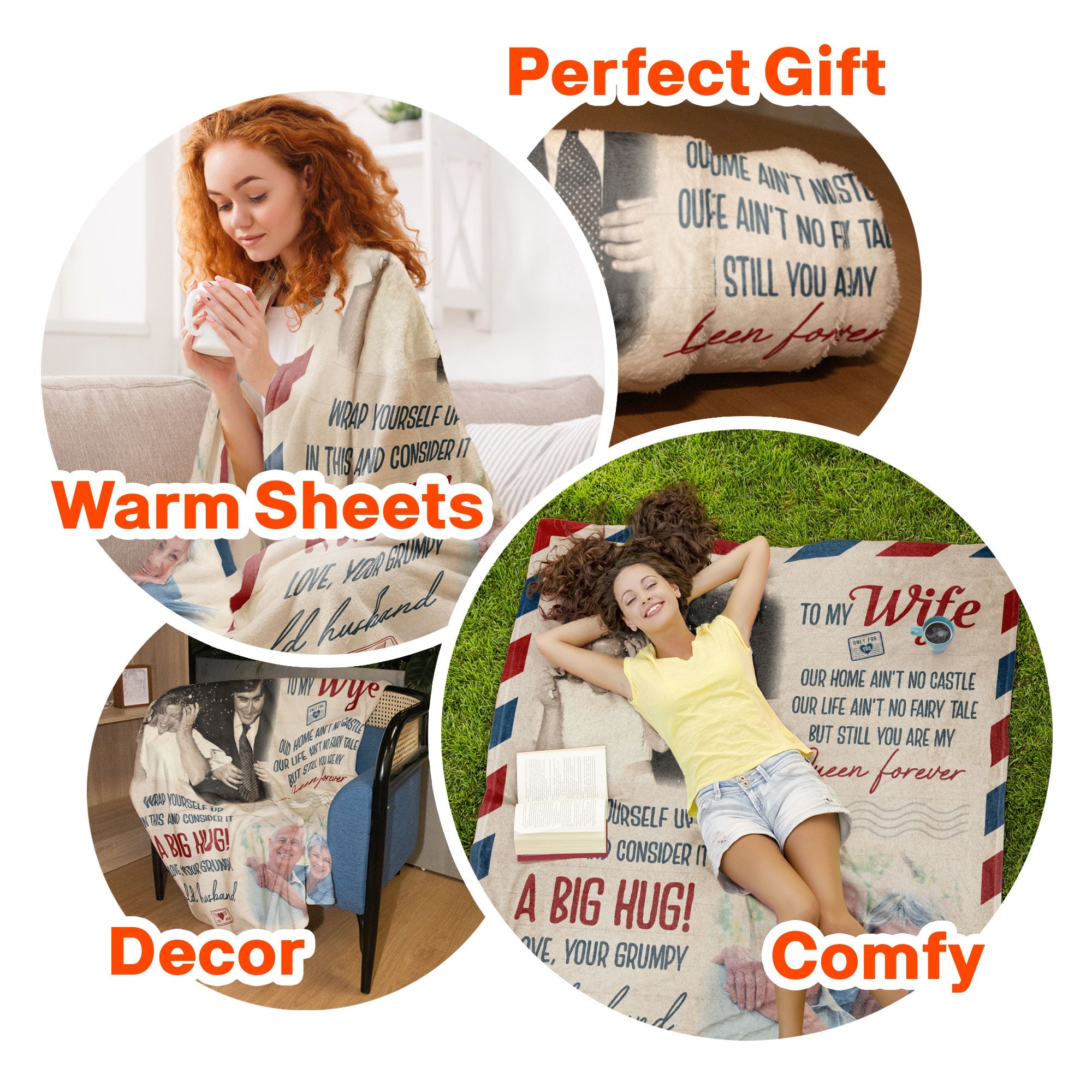You Are My Queen Forever - Personalized Photo Blanket