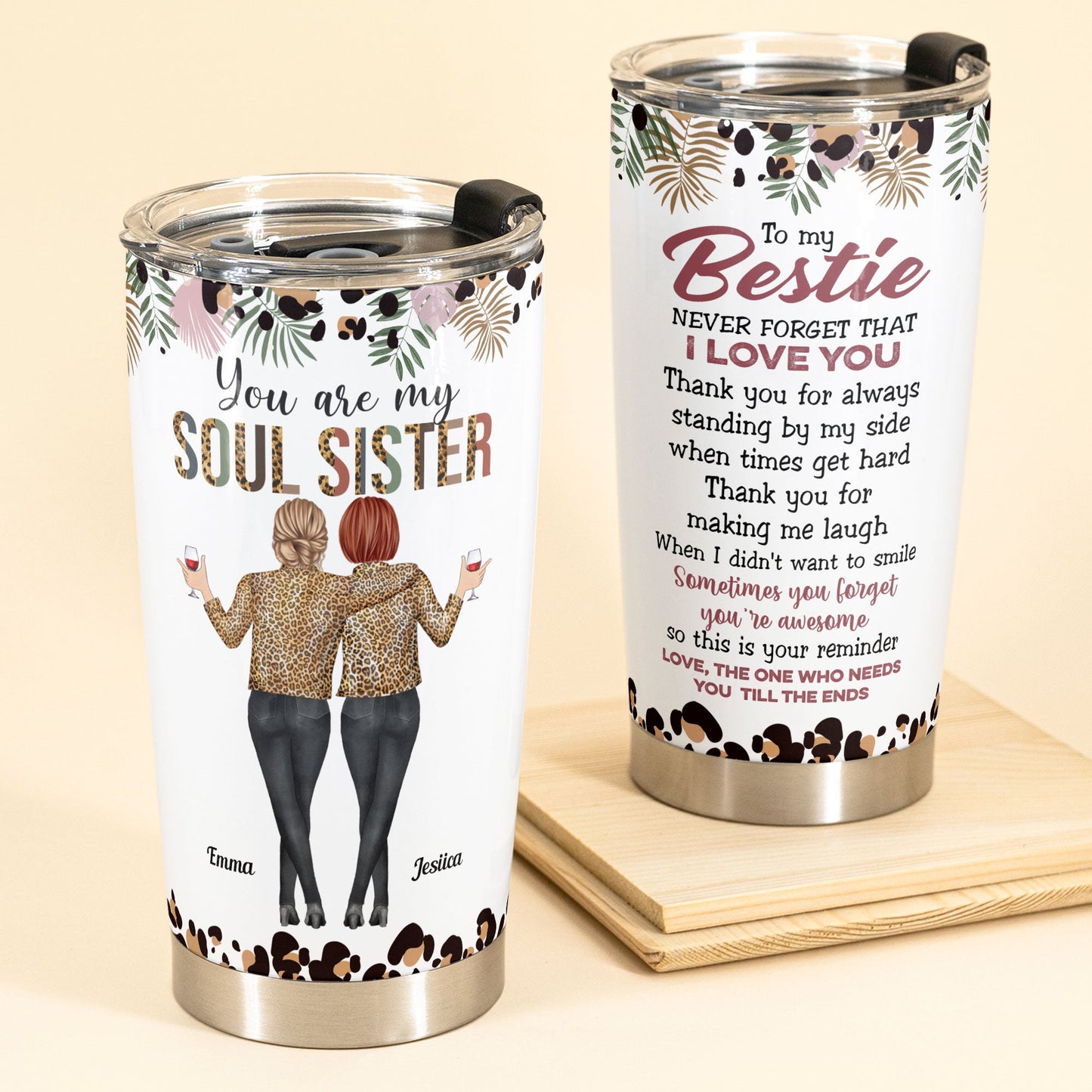 Best Friend Tumblers for Women - Stainless Steel You Are My Person Tumbler  Cup 20oz for Bestie - Bestfriend Birthday Gifts - Gifts for Work Bestie