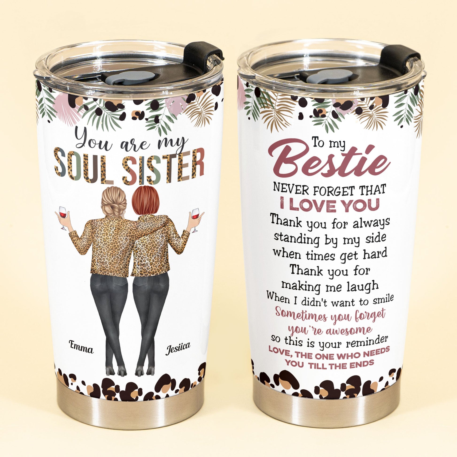 Best Friend Tumblers for Women - Stainless Steel You Are My Person Tumbler  Cup 20oz for Bestie - Bestfriend Birthday Gifts - Gifts for Work Bestie 