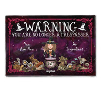 You Are No Longer A Trespasser - Personalized Doormat - Halloween Gift For Witches, Witch Craft - Grimoire