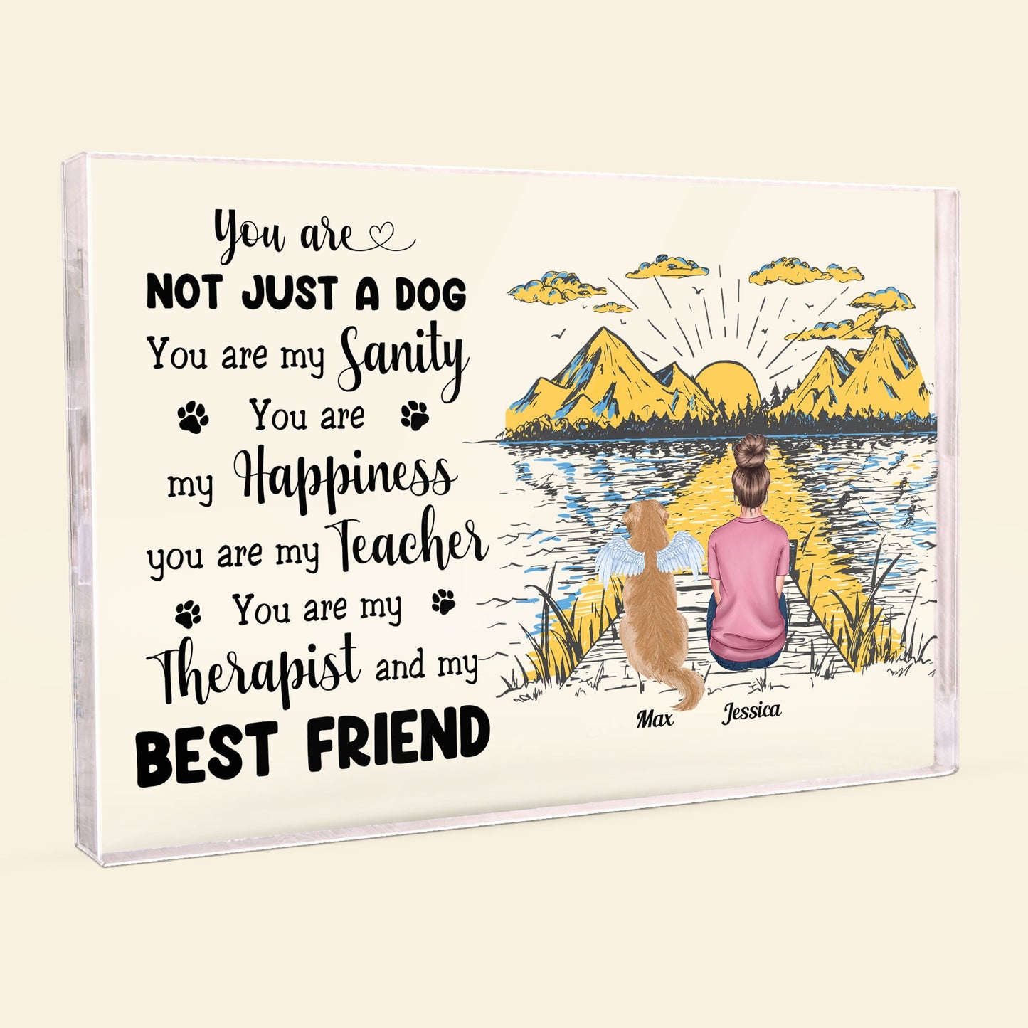 You Are Not Just A Dog - Personalized Rectangle Acrylic Plaque