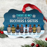 Life Is Better With Cousins - Personalized Aluminum Ornament - Christmas Gift For Cousins - Ugly Christmas Sweater Sitting