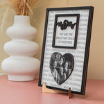 You Are The Piece That Holds Us Together - Personalized Wooden Photo Plaque