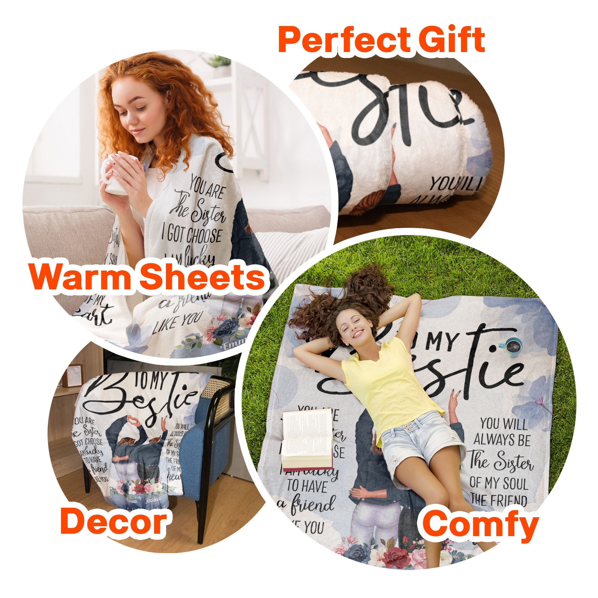 You Are The Sister I Got Choose - Personalized Blanket - Birthday, Friendship DayGift For Her, Besties, Friends,Bff