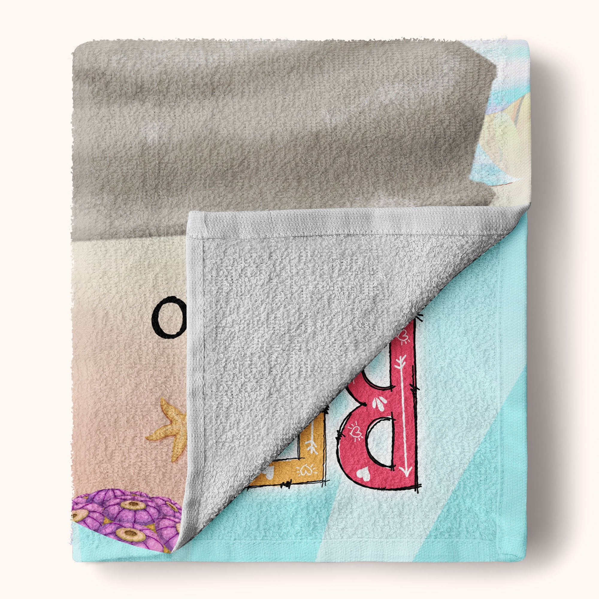 You Can't Swim With Us - Personalized Beach Towel