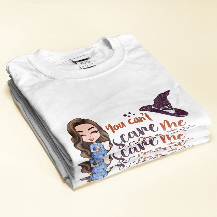 You Can't Scare Me I'm A Nurse - Personalized Shirt - Halloween Gift For Doctor & Nurse - Cartoon Nurse