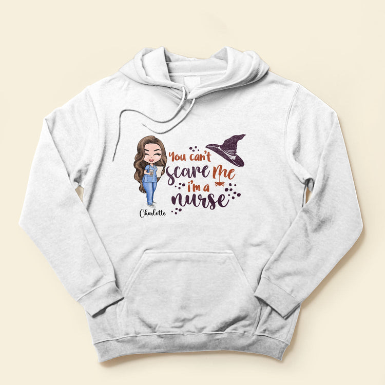 You Can't Scare Me I'm A Nurse - Personalized Shirt - Halloween Gift For Doctor & Nurse - Cartoon Nurse