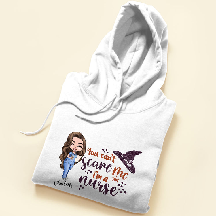 You Can't Scare Me I'm A Nurse - Personalized Shirt - Halloween Gift For Doctor & Nurse - Cartoon Nurse