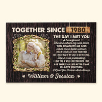 You Complete Me - Personalized Photo Poster/Wrapped Canvas