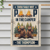 You Don't Have To Be Crazy To Camp With Us - Personalized Flag