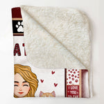 Cat Mom/ Cat Dad - Personalized Blanket